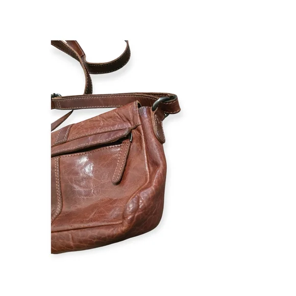 Wild West Rustic Leather Crossbody Bag - Picture 6 of 10
